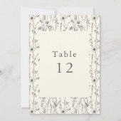  wilde bloemen tafelnummer (Achterkant)