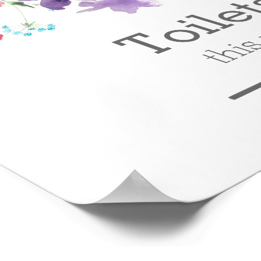  wilde bloemen | Tandbouwmateriaal voor het huweli Poster (Hoek)