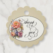 Wilde bloemen - Tarwe Bedankjes Labels (Voorkant)