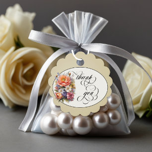 Wilde bloemen - Tarwe Bedankjes Labels