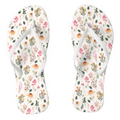 Wilde bloemen teenslippers (Voetbed)