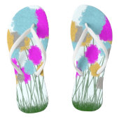 wilde bloemen teenslippers (Voetbed)