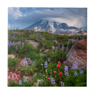 Wilde bloemen tegeltje