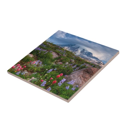 Wilde bloemen tegeltje (Zijkant)