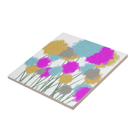  wilde bloemen tegeltje (Zijkant)