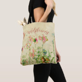 Wilde Bloemen Tekst Tote Bag (Dichtbij)