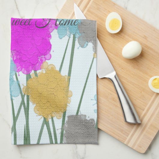  wilde bloemen theedoek (Quarter Fold)