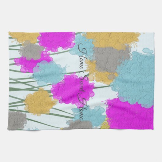  wilde bloemen theedoek (Horizontaal)