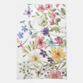 Wilde bloemen theedoek (Verticaal)