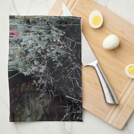 Wilde bloemen theedoek (Quarter Fold)