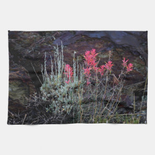 Wilde bloemen theedoek