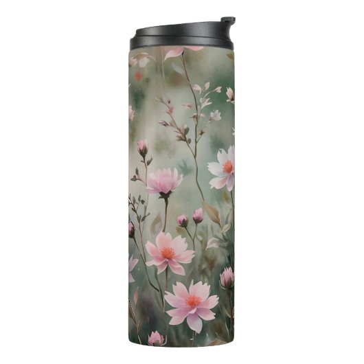  wilde bloemen thermosbeker (Gedraaid links)