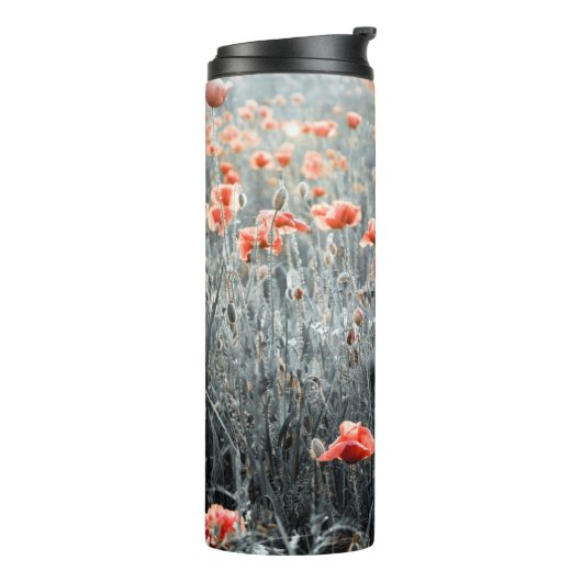 Wilde bloemen thermosbeker (Gedraaid links)