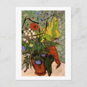 Wilde bloemen Thistles Vase Van Gogh Fine Art Briefkaart