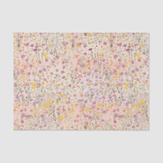 Wilde bloemen tissuepapier (Voorkant)