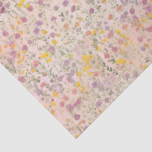 Wilde bloemen tissuepapier (Detail)