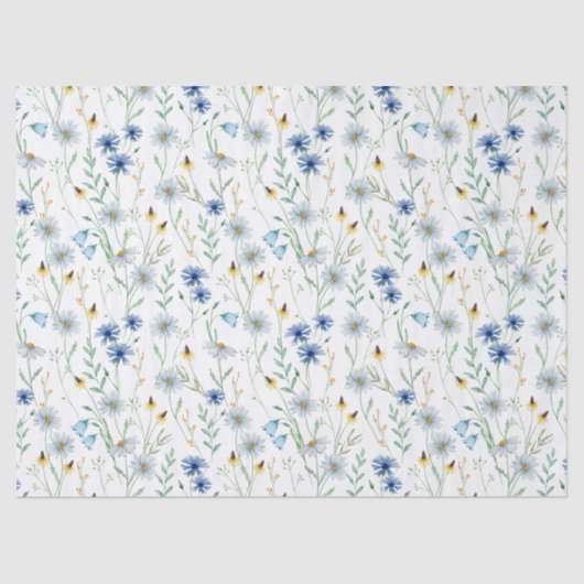 Wilde bloemen tissuepapier (Voorkant)