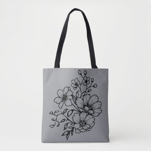 Wilde bloemen tote bag (Voorkant)