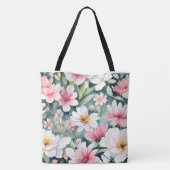 Wilde bloemen tote bag (Achterkant)