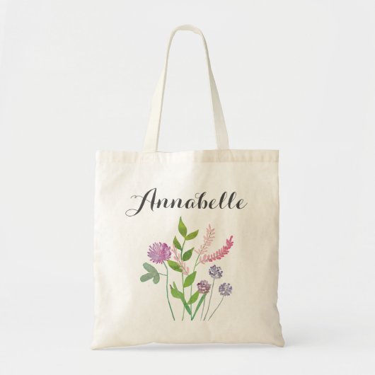 Wilde bloemen tote bag (Voorkant)