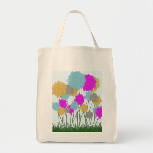  wilde bloemen tote bag (Voorkant)