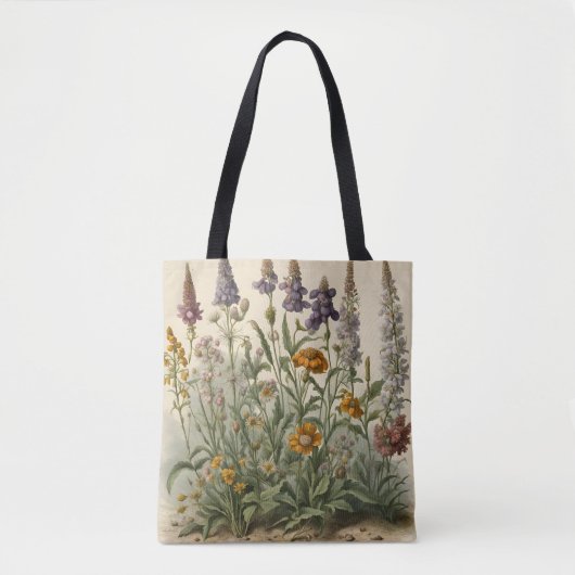  wilde bloemen tote bag (Voorkant)