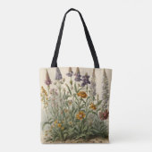  wilde bloemen tote bag (Achterkant)