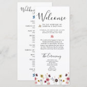 🌸 💍 Wilde Bloemen Trouw Welkom (Voorkant / Achterkant)