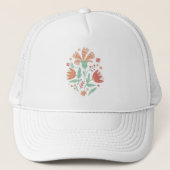Wilde bloemen trucker pet (Voorkant)
