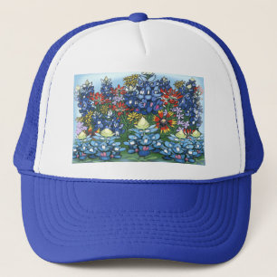 Wilde bloemen trucker pet