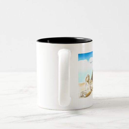 wilde bloemen tweekleurige koffiemok (Handvat)