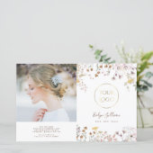 Wilde bloemen tweevoudig brochure (Staand voorkant)
