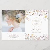 Wilde bloemen tweevoudig brochure (Voorkant)