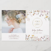 Wilde bloemen tweevoudig brochure (Voorkant)