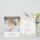 Wilde bloemen tweevoudig brochure (Staand voorkant)