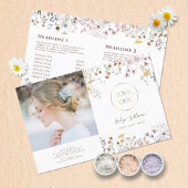 Wilde bloemen tweevoudig brochure