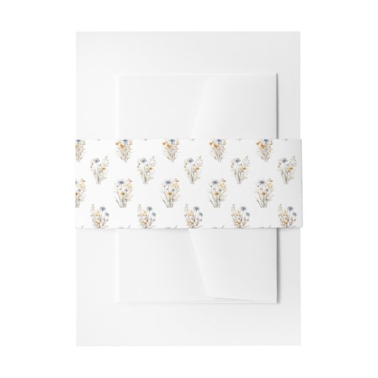  wilde bloemen uitnodigingen wikkel (Voorkant Voorbeeld)