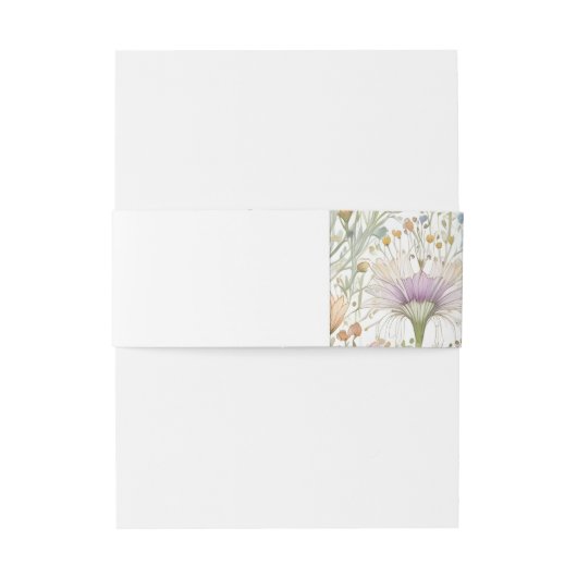  wilde bloemen uitnodigingen wikkel (Achterkant Voorbeeld)