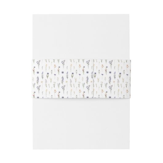 wilde bloemen uitnodigingen wikkel (Achterkant Voorbeeld)