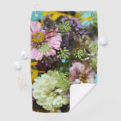 Wilde Bloemen Upload Uw Eigen Foto Aangepaste Afbe Golfhanddoek (Insitu)