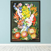 Wilde bloemen van Ceres, Zuid-Afrika Canvas Afdruk (Insitu (Houten vloer))