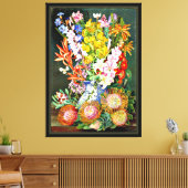 Wilde bloemen van Ceres, Zuid-Afrika Canvas Afdruk (Insitu (Woonkamer))
