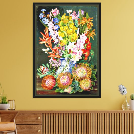 Wilde bloemen van Ceres, Zuid-Afrika Canvas Afdruk (Insitu (Woonkamer))