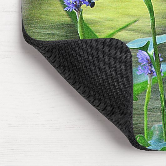 Wilde bloemen van Pond Mousepad Muismat (Hoek)