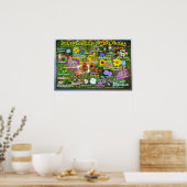 Wilde bloemen van Poster 19v2 Oklahoma (Keuken)