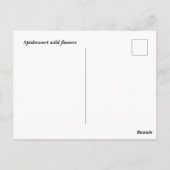 Wilde bloemen van spinwort briefkaart (Achterkant)