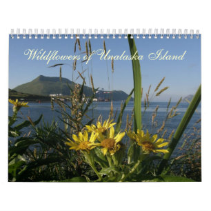 Wilde bloemen van Unalaska Island Kalender