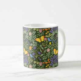 Wilde Bloemen van Voysey, Groene Koffiemok