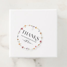 Wilde Bloemen Veld Boho Favor Tag Bedankjes Labels