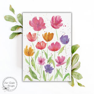Wilde Bloemen Veld Briefkaart